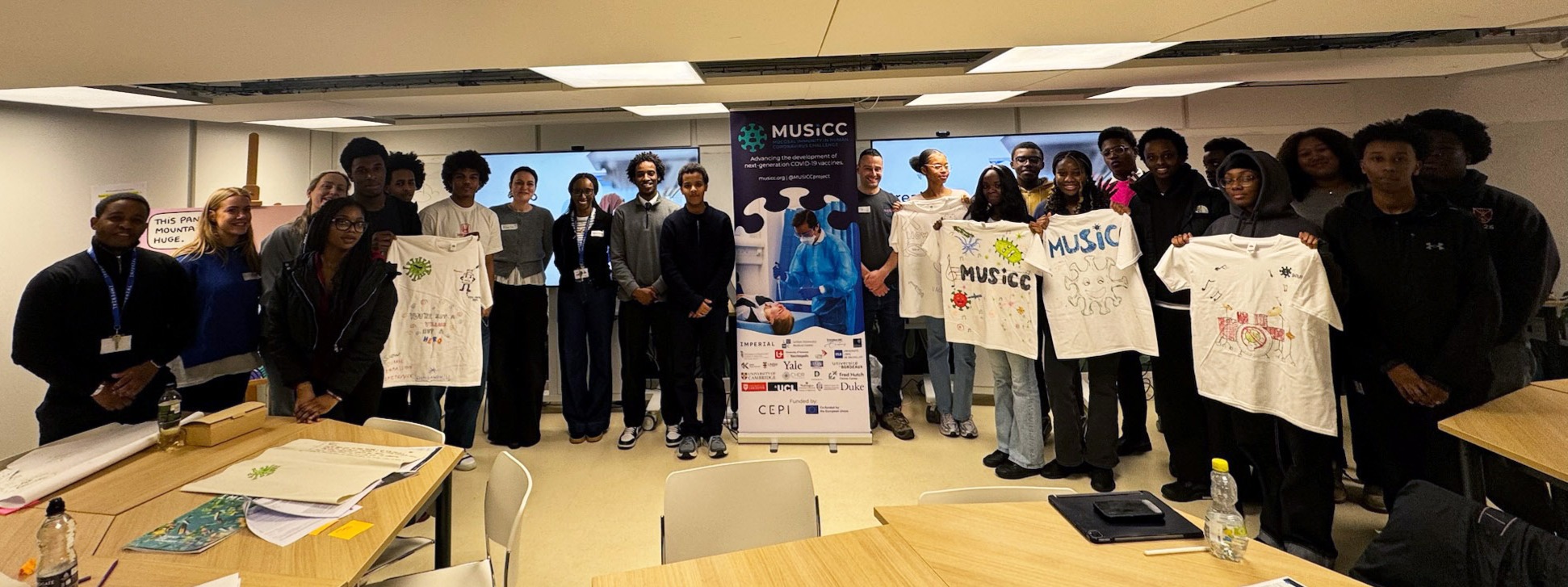 Photograph of staff and students that took part in the STEM Futures workshop.